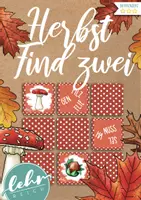 Vorschau - Spiele - Find Zwei - Paare finden mit Zuordnungskarten zum Thema Herbst - Deckblatt