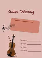 Aperçu - Feuilles d'exercices - Claude Debussy - Feuille de travail anglais - Page de couverture