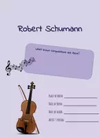 Aperçu - Feuilles d'exercices - Robert Schumann - Feuille de travail anglais - Page de couverture