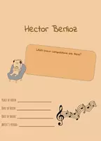 Aperçu - Feuilles d'exercices - Hector Berlioz - Feuille de travail anglais - Page de couverture