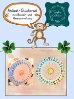 Vorschau - Spiele - Anlaut-Glücksrad mit Bastel- & Gebrauchsanleitung - Deckblatt