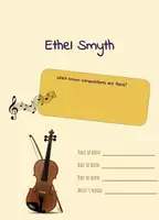 Aperçu - Feuilles d'exercices - Ethel Smyth - Feuille de travail anglais - Page de couverture