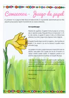 Vorschau - Mal- und Bastelvorlagen - flores de primavera comecocos Spiel Spanisch (Frühblüher) - Seite 1