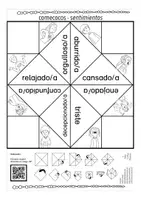 Vorschau - Mal- und Bastelvorlagen - sentimientos (Gefühle) comecocos Spiel Spanisch - Seite 3