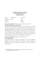 Vorschau - Stundenentwürfe - Religion Unterrichtsentwurf Examen Max Lucado - Du bist einmalig Bodenbild - Seite 1