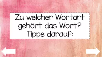 Vorschau - Fördermaterial/Inklusion - Interaktive Übung der Wortarten für digitale Tafel + Tablet - Seite 3