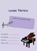 Aperçu - Feuilles d'exercices - Louise Farrenc - Feuille de travail - Page de couverture