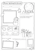 Vorschau - Mal- und Bastelvorlagen - Weihnachtszeit / Weihnachtsferien - in Sketchnotes - Seite 2