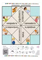 Vista previa - Manualidades / Dibujos para colorear - Comecocos sentimentos juego Español - página 2