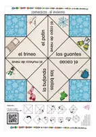 Vista previa - Manualidades / Dibujos para colorear - Comecocos INVIERNO juego Español - página 2