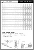 Vorschau - Arbeitsblätter - Instrumentenfamilien - Suchsel - Seite 3