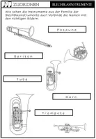 Vorschau - Arbeitsblätter - Instrumentenfamilien - Zuordnen - Seite 2