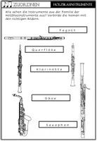 Vorschau - Arbeitsblätter - Instrumentenfamilien - Zuordnen - Seite 3
