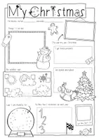 Vista previa - Hojas de trabajo - My Christmas Holidays - in Sketchnotes - página 1