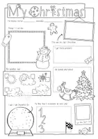 Vista previa - Hojas de trabajo - My Christmas Holidays - in Sketchnotes - página 2
