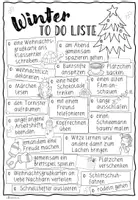 Vorschau - Mal- und Bastelvorlagen - To do Liste Winter - Seite 1
