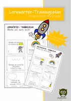 Vorschau - Aufgabenkarten - Lernwörter-Trainingsplan - Deckblatt