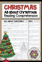 Vorschau - Arbeitsblätter - ALL ABOUT CHRISTMAS - Reading Comprehension (2-fach differenziert) + Conversation Strips - Deckblatt
