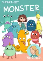 Vorschau - selbst erstellte Cliparts/Grafiken - Monster Clipart Frau Blondin - Deckblatt