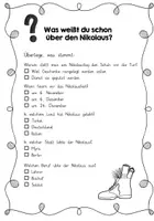Vorschau - Arbeitsblätter - Leseverstehen üben: Der Nikolaus - Seite 3
