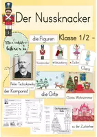 Vorschau - Arbeitsblätter - Der Nussknacker – Musikunterricht Klasse 1/2 – Tschaikowsky mit Arbeitsblättern & Hörbeispielen an der digitalen Tafel - Seite 1