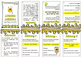 Vorschau - Arbeitsblätter - Englisch Grammatik - Present Perfect - Pocket Grammar - Faltheft - Seite 1