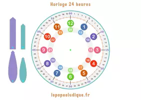 Aperçu - Apprentissages en autonomie - Apprendre à lire l'heure horloge - Page 2