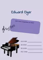 Aperçu - Feuilles d'exercices - Edward Elgar - Feuille de travail anglais - Page de couverture
