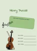Aperçu - Feuilles d'exercices - Henry Purcell - Feuille de travail anglais - Page de couverture