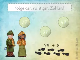 Vorschau - Spiele - Interaktive Rechenspur - Auf der Spur des Zahlendiebs - Seite 2