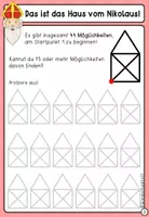 Vorschau - Arbeitsblätter - Das Haus vom Nikolaus (Mathematik) - Seite 3