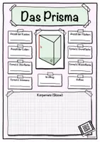 Vorschau - Unterrichtsreihen - Geometrische Körper - Steckbrief Prisma - Mathe - Geometrie - Differenziert - Seite 1