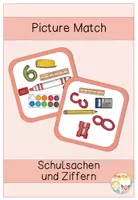 Vorschau - Spiele - Picture Match - Schulsachen und Ziffern - Deckblatt