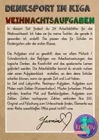 Vorschau - Arbeitsblätter - Adventskalender zum Rätseln und Malen - Knobeln Weihnachten - Seite 1