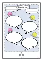 Vorschau - Arbeitsblätter - Ferienchat im Unterricht - Seite 1
