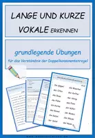 Vorschau - Arbeitsblätter - Deutsch: betonte Silben erkennen - Seite 1