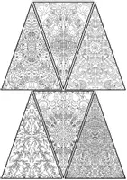 Vorschau - Mal- und Bastelvorlagen - Kooperativer Tannenbaum - Muster: 12 Mandalas - Seite 2