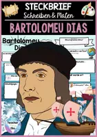 Vorschau - Unterrichtsreihen - Steckbrief Entdecker - Bartolomeu Dias | & Schreiben + Malen - Deckblatt