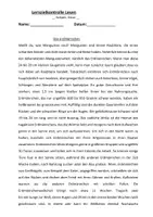 Vorschau - Test - Lernzielkontrollen Lesen Sachtexten Informationen entnehmen 3/4 - Deckblatt