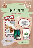 Vorschau - Präsentationen/Tafelbilder - 🎄 Im Advent - Buntes Tafelmaterial (differenziert) - Deckblatt