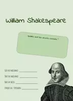 Aperçu - Feuilles d'exercices - William Shakespeare - Feuille de travail - Page de couverture