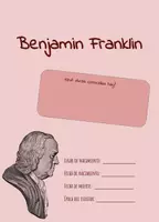 Aperçu - Feuilles d'exercices - Benjamin Franklin - Feuille de travail - Page de couverture