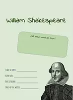 Aperçu - Feuilles d'exercices - William Shakespeare - Feuille de travail anglais - Page de couverture