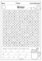 Vorschau - Arbeitsblätter - Buchstabensalat Winter (differenziert + Zusatzaufgaben) - Seite 3