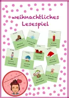 Vorschau - Spiele - weihnachtliches Lesespiel - Deckblatt