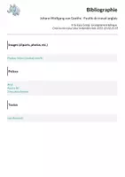 Aperçu - Feuilles d'exercices - Johann Wolfgang von Goethe - Feuille de travail anglais - Page 1