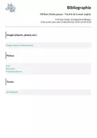Aperçu - Feuilles d'exercices - William Shakespeare - Feuille de travail anglais - Page 1