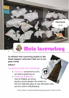 Vorschau - Arbeitsblätter - Mein Lesevortrag passend zum kleinen Gespenst - Deckblatt