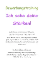 Vorschau - Arbeitsblätter - Bewerbung Bewerbungstraining Fremdwahrnehmung Selbstwahrnehmung - Deckblatt