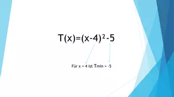 Vorschau - Präsentationen/Tafelbilder - Mathematik - Terme - Extremwerte: Quadratische Ergänzung - Seite 2